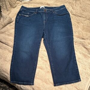 Lane Bryant flex magic waistband midrise straight crop plus size 20